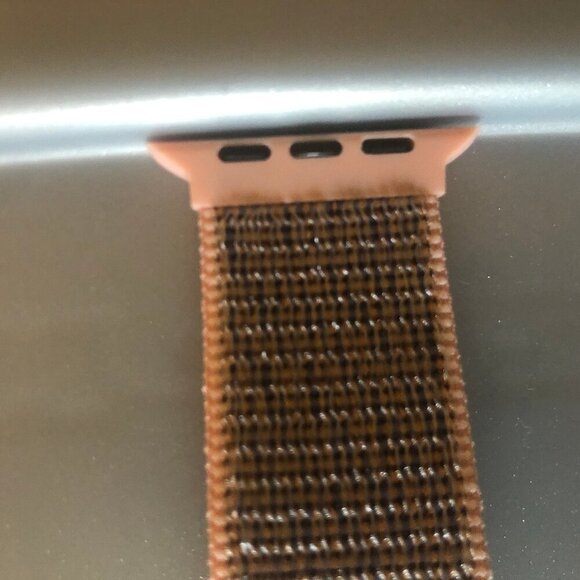 NEW (NWOT) 5-piece Apple Watch woven/velcro bands pink/purple/gray - Picture 8 of 13